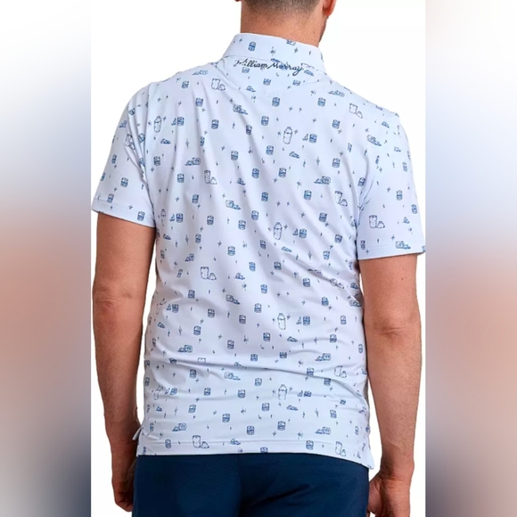 ⛳️ William Murray 'Off the Rocks' Golf Polo Size XXL in White - Picture 2 of 10